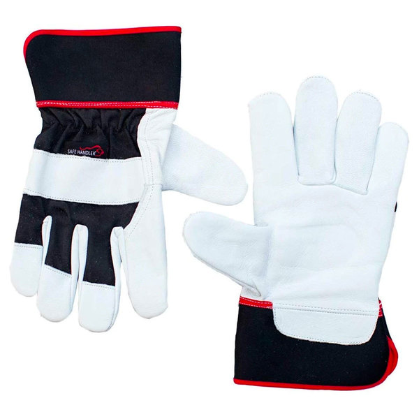 Safe Handler XGrip Buffalo Leather Gloves, OSFM, PR SH-MS-720-IGAB-BL